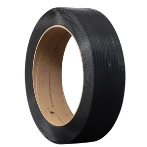 PET Bunnling Rope Band Tape Carton Weiche Flexibilität Cotton Bale1608 Schwarz geprägte Kunststoff bänder für Fabriken