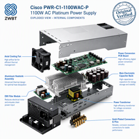 Alimentation de secours Cisco Switch 9300 PWR-C1-1100WAC-P=, 1100WAC, certifiée Platinum