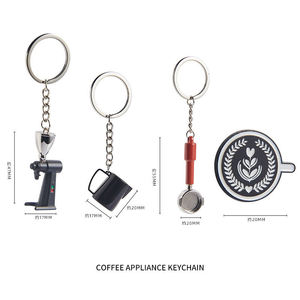 High Quality Custom Logo Wholesale 3d Zinc Alloy <b>Keychain</b> <b>Personalized</b> Promotional Gift Engraving Coffee Mini Metal Key Chain - Product Image 1