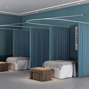 Specialized Beauty Salon Health Care Room Therapy Bed Beauty Bed Curtain Ironwork U-shaped Partition Curtain - Product Image 2
