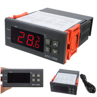 STC-1000 régulateur de température numérique Thermostat 110V 1M capteur étanche chauffage refroidissement LED relais de contrôle de température