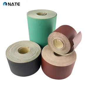 High Quality E-wt Latex Fiber Paper Sand Paper Roll Manufacturer Sandpaper Roll For Metal Polishing And Sanding