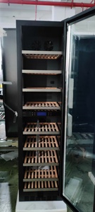 Refrigerador Vertical para Vinos y Bebidas NE-418-8 de Doble Zona con Puerta de Vidrio Individual y Compresor - Product Image 4
