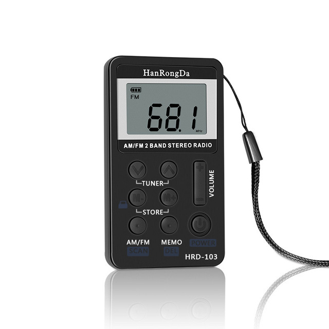 AM FM Mini Portable Digital Display Elderly Radio Charging Small Radio USB Interface