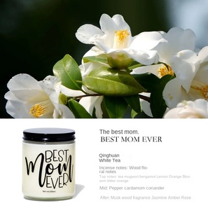 Bougie en cire de soja d'aromathérapie transfrontalière de style moderne sans fumée pour la décoration de la maison avec ornements de parfum pour Noël - Product Image 6