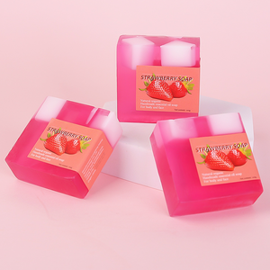 Tốt Nhà-Bán Hàng Hóa Tại Chỗ Trong Suốt Thanh Xà Phòng 100G Dâu Tây Cam Xoài Nho Đào Dừa Hạt Trái Cây Glycerin Xà Phòng - Product Image 1