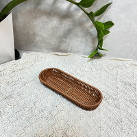 Panier à couverts en rotin PP de qualité alimentaire, tressé à la main, écologique, peu encombrant, résistant à la moisissure, pour couteaux, fourchettes et baguettes, facile à nettoyer