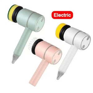 Brosse de nettoyage électrique rechargeable multifonctionnelle pour salle de bain et cuisine, idéale pour la vaisselle domestique - Product Image 1