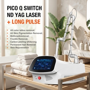 Máquina Láser Picosegundo Nd Yag Q-Switched de Múltiples Longitudes de Onda 532 755 1064nm para Eliminación de Tatuajes y Marcas de Nacimiento, Equipo Clínico - Product Image 1