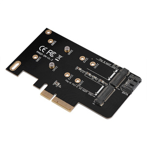 2 bay <span class=keywords><strong>M</strong></span>.2 B-Key 2280 PCIe SSD Adapter Converter Card PCIe 3.0 X4 a <span class=keywords><strong>M</strong></span>.2 SATA adapter B key PCIE X4 a NGFF SSD Converter Card - Product Image 6
