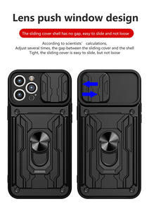 装甲外壳推拉卡槽防震后盖环支架360旋转支架，适用于<span class=keywords><strong>iPhone</strong></span> 15 Pro Max 16 Pro Max外壳 - Product Image 6