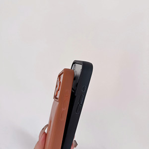 Coque de protection antichoc en cuir PU de luxe personnalisée pour <span class=keywords><strong>iPhone</strong></span> 17, 16, 15, 14/13 - Product Image 5