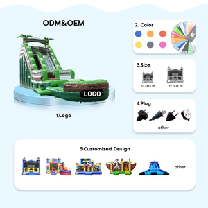 Tobogán Acuático Inflable para Niños, Tobogán Acuático Inflable Comercial <span class=keywords><strong>con</strong></span> Resbaladilla para Jugar en el Agua - Product Image 4