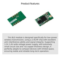 Module double mode Nordic Chip 2.4G + BLE 5.2/5.3/5.4, module sans fil basse consommation pour appareils intelligents