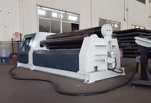 เครื่องรีดแผ่นโลหะแบบไฮดรอลิก 3 ลูกกลิ้ง ขนาด 10×2500 มม. สำหรับงานหนัก อัตโนมัติ สำหรับการดัดแผ่นโลหะเป็นทรงกระบอก - Product Image 3