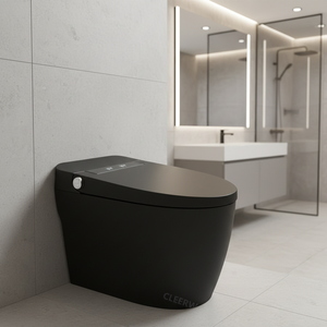 Meilleure vente WC électronique automatique Toilette intelligente autonettoyante Couleur noire Commode intelligente au sol <span class=keywords><strong>Chauffage</strong></span> à distance du siège - Product Image 2
