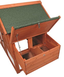 Meilleures ventes : Luxueux poulaillers d'extérieur en bois pour animaux de compagnie, grande cage à <span class=keywords><strong>poules</strong></span>, poulailler solide, respirant, de forme carrée - Product Image 4