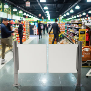 Porte cylindrique de barrière de tourniquet d'oscillation de contrôle d'accès piétonnier d'acier inoxydable pour les endroits à sens unique de la circulation - Product Image 5