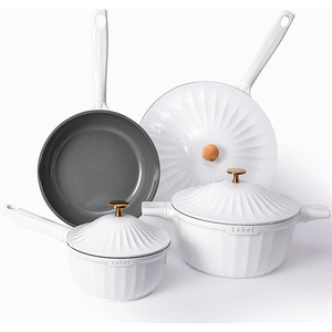 Set di Pentole e Padelle in Ceramica Effetto Perla Geling, Antiaderenti in Titanio e Alluminio Pressofuso, Ottima Vendita - Product Image 1