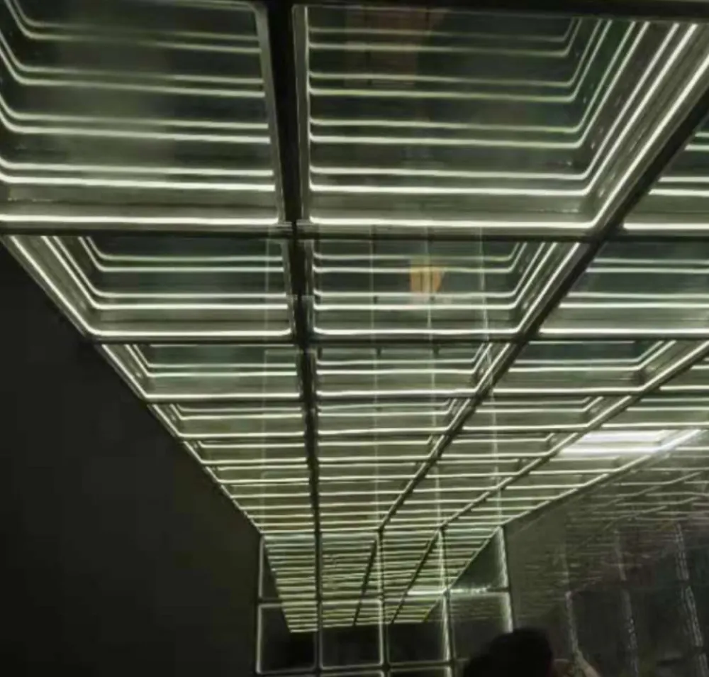 Bar Canopy Teto Lâmpada RGB Cor Magia Tempo Túnel Melaleuca Abismo Espelho 3D Teto Luz Torção Corredor Luzes