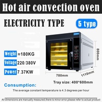 Four industriel à 3 plateaux 4 plateaux 5 plateaux 8 plateaux 10 plateaux Four à circulation d'air chaud 12 plateaux-Four à convection uniforme pour la cuisson et le séchage à 4 niveaux