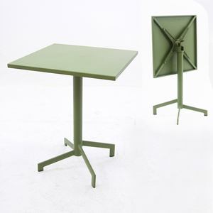 Ensemble de meubles en métal moderne, Patio de jardin extérieur <span class=keywords><strong>Table</strong></span> <span class=keywords><strong>pliante</strong></span> réglable café bistrot <span class=keywords><strong>Table</strong></span> en acier et chaise de salle à manger industrielle - Product Image 1