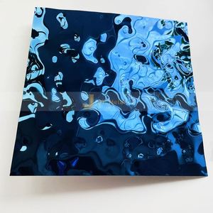 EX570 Architectural Water Wave Stainless Steel Decorative <b>Sheet</b> for Interior <b>Wall</b> <b>Cladding</b> Use - Product Image 1