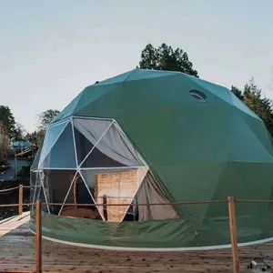 Tenda Pameran Dagang Diameter Igloo Struktur Baja Kubah Geodesic Tenda Kemah Hotel Mewah Rumah Kubah Tenda Kubah Bulat