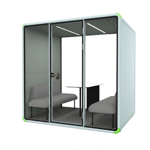 Cabine de visioconférence portable, isolation acoustique, 4 places, pour bureau - Product Image 5