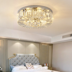 Crystal Ceiling <b>Light</b> Round Modern <b>Chandelier</b> For Living Room Bedroom Lighting 10-15 Sqm 110V 240V - Product Image 4