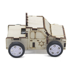 Kit de Vehículo Todoterreno Inercial de Madera para Armar, Juguete Educativo de Ciencia para Niños de 4 a 6 Años, Modelo de Aprendizaje STEM de Ensamblaje Manual - Product Image 1