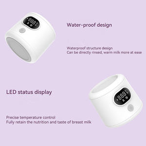 2025 nouveau Portable voyage USB Rechargeable chauffe-<span class=keywords><strong>biberon</strong></span> haute qualité 8800 Mah alimentation rapide chauffe-lait bébé fabricants de nourriture - Product Image 4