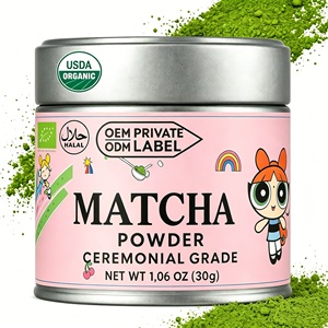 <span class=keywords><strong>Matcha</strong></span> <span class=keywords><strong>en</strong></span> <span class=keywords><strong>poudre</strong></span> de qualité cérémoniale à marque privée A-7A Biologique certifié UE et NOP Haute Qualité Boîte <span class=keywords><strong>en</strong></span> fer blanc 30g 50g Pur - Product Image 1