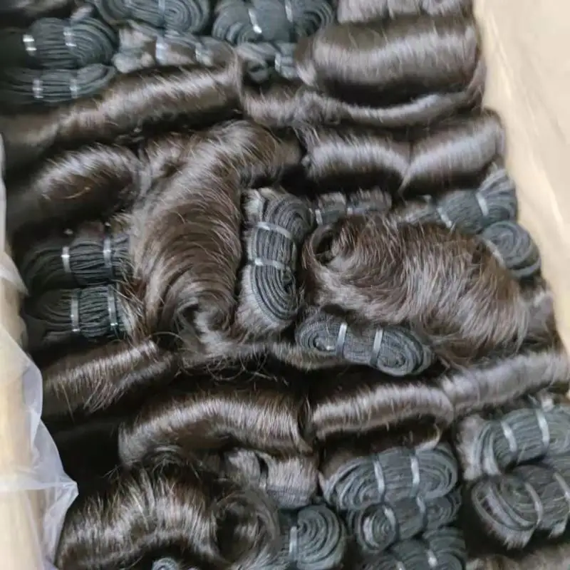 Letsfly Hot Selling Virgin Human Hair Free Shipping Factory Hair Brazilian Summer Rolling Wavy Hair Bundles 8 Inches