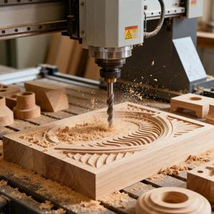 Tùy Chỉnh 5-Trục <span class=keywords><strong>CNC</strong></span> Gia Công Gỗ Dịch Vụ 3D Nhanh Chóng Tạo Mẫu Bằng Gỗ Các Bộ Phận Hợp Kim Nhôm Máy Tiện Router Thép Không Gỉ - Product Image 4