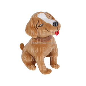 Оптовая продажа, коричневые цветные плюшевые игрушки для щенков, Мультяшные игрушки для щенков, мягкая игрушка для щенков на заказ - Product Image 2