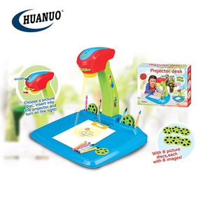 Juguetes educativos para niños, escritorio de aprendizaje de plástico, tablero de <span class=keywords><strong>proyector</strong></span>, <span class=keywords><strong>proyector</strong></span>, <span class=keywords><strong>pintura</strong></span>, juguete - Product Image 1