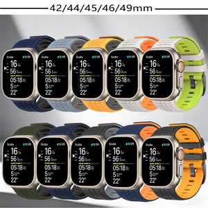 <span class=keywords><strong>Bracelet</strong></span> en silicone pour <span class=keywords><strong>Apple</strong></span> <span class=keywords><strong>Watch</strong></span> Ultra 3/2 49 mm, compatible avec iWatch 11 10 46 mm, 9 8 7 45 mm, 6 SE3 5 44 mm, Series 3 2 42 mm - Product Image 4