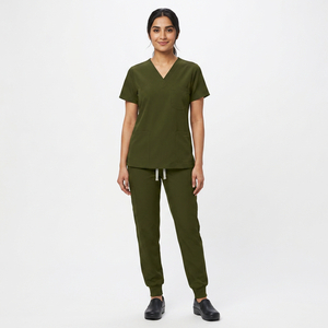 Nouvelle Collection : Tenues Médicales Personnalisées de Haute Qualité en Polyester – Ensembles Blouses et Pantalons d'Hôpital pour Femmes et Hommes en Tissu Denim pour Médecins - Product Image 1