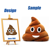 Shengye BSCI CPC CE usine personnalisé oreiller dessin animé drôle toilette caca forme noël en peluche jouet décoration de la maison en peluche jeter oreiller