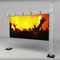 Sistema de armazón de exhibición de estructura de pared de aleación de aluminio ligero modular Triángulo cuadrado Iluminación Truss Showcase para ferias comerciales