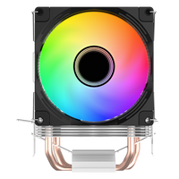 Ventilateur de Refroidissement CPU LOVINGCOOL RGB 90mm, Dissipateur d'Air 2 Caloducs 4 Broches PWM, pour Processeurs Intel LGA2011 1200 1700 115X et AM4
