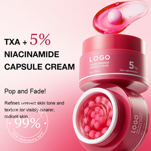 Crema Facial <span class=keywords><strong>de</strong></span> Colágeno Rosa FATAZEN, Crema Hidratante con Niacinamida <span class=keywords><strong>en</strong></span> Cápsulas para un Tono <span class=keywords><strong>de</strong></span> Piel Uniforme, Antienvejecimiento e Iluminadora - Product Image 3