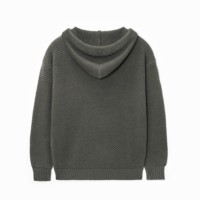AiNear Vente en gros de logo personnalisé Oem & Odm Pull à capuche en coton gaufré avec poche zippée à manches longues pour hommes