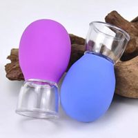 En gros Ventouses de massage en silicone et verre à aspiration sous vide pour le visage et le corps, correcteur de mamelons