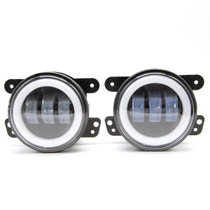 Convient aux phares antibrouillard de voiture <span class=keywords><strong>Jeep</strong></span> <span class=keywords><strong>Wrangler</strong></span>, 30w LED 4-inch White and Yellow halo Angel Eye LED Fog Lights for Car Modification - Product Image 3