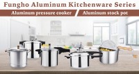Casserole à pression en alliage d'aluminium de 23 litres, poignée courte en bakélite noire, écologique, qualité alimentaire, haute qualité, pour la maison