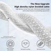 Câble de charge rapide et de données tressé en gros de 1 m 60 W USB-C vers USB-C avec boîte pour Apple iPhone 16 15 Pro Max 15 Pro Plus