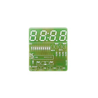 Taidacent Kit DIY de carte de circuit imprimé (PCBA) pour horloge numérique LED 4 bits, mini horloge numérique, montre numérique et réveil