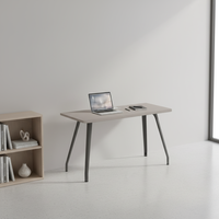 Bureau de travail extensible en bois élégant et personnalisable, design moderne durable, assemblage facile, hauteur réglable pour le bureau à domicile